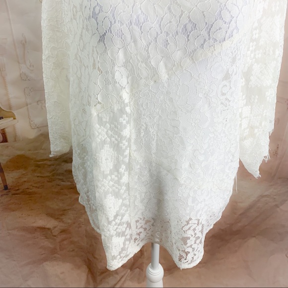 NEW Karen Kane White Eyelet lace Riviera Blouse - Picture 2 of 11